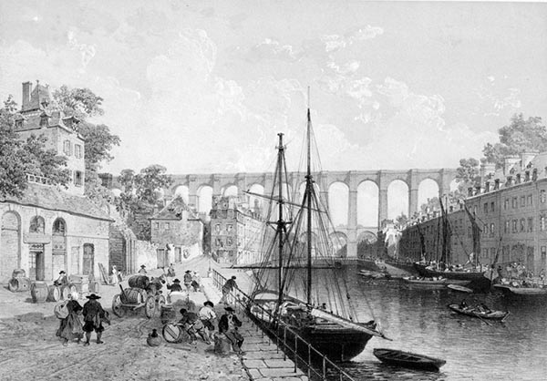 ‘Morlaix: the Railway Viaduct and the Head of the Harbour’ - Félix Benoist (French, 1818–1896) and Adolphe Jean-Baptiste Bayot (French, 1810–1871)