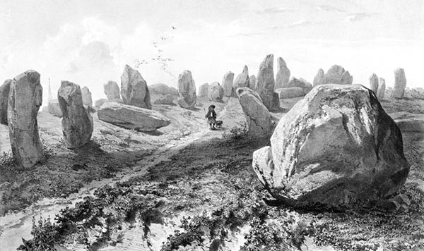 ‘The Stones of Carnac’ - Léon Gaucherel (French, 1816–1886)