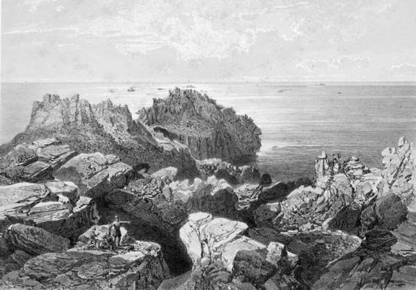 ‘Plogoff: the Pointe du Raz and the Île de Sein’ - Félix Benoist (French, 1818–1896)
