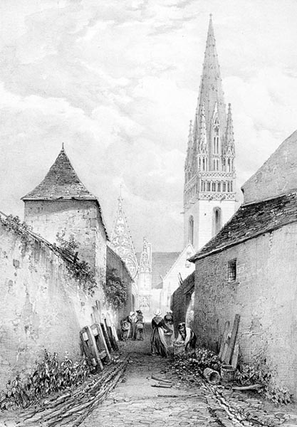 ‘Pont-Croix’ - Auguste Étienne François Mayer (French, 1805–1890)