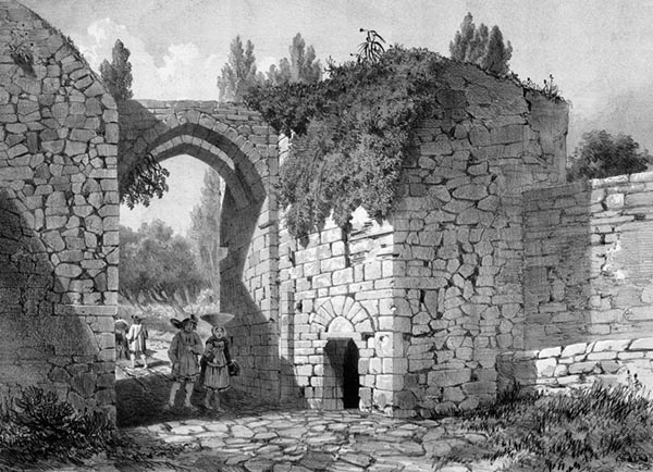 ‘The North Gate, Guérande’ - Léon Gaucherel (French, 1816–1886)