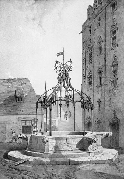 ‘The Well in the Château de Nantes’ - Léon Gaucherel (French, 1816–1886)