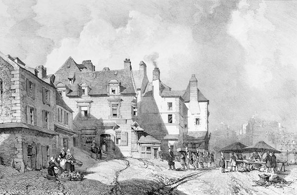 ‘Recouvrance, Brest’ - Eugène Cicéri (French, 1813–1890)