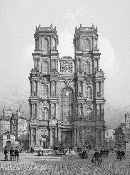 ‘Rennes: Saint-Pierre Cathedral’ - Félix Benoist (French, 1818–1896)