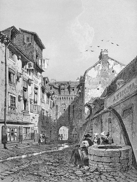 ‘Rennes: the Porte Mordelaise’ - Félix Benoist (French, 1818–1896), Eugène Cicéri (French, 1813–1890) and Adolphe Jean-Baptiste Bayot (French, 1810–1871)