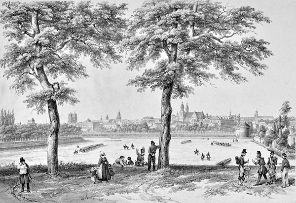 ‘Rennes: View from the Champ de Mars’ - Félix Benoist (French, 1818–1896)