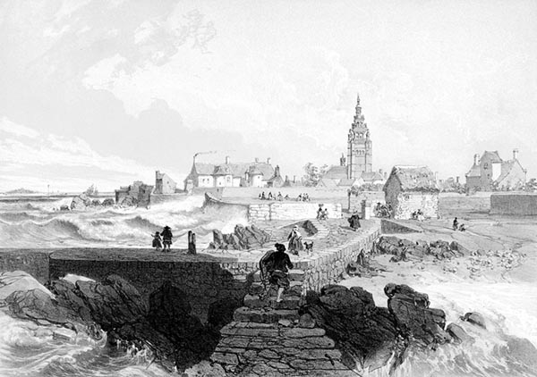 ‘Roscoff: View from the Little Jetty’ - Félix Benoist (French, 1818–1896) and Adolphe Jean-Baptiste Bayot (French, 1810–1871)