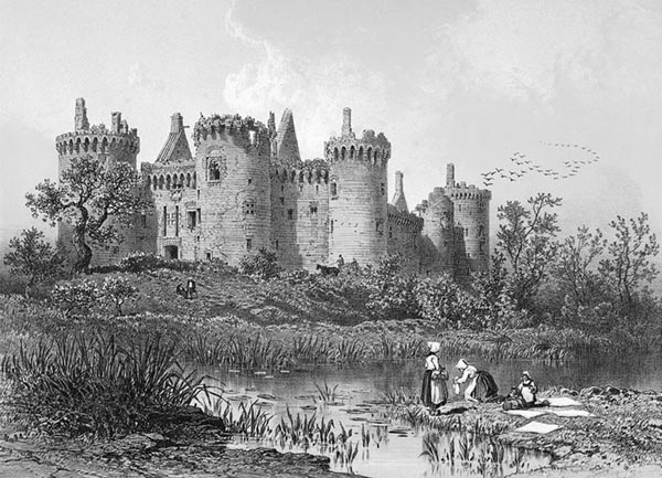 ‘The Ruins of the Château de Suscinio’ - Adolphe Jean-Baptiste Bayot (French, 1810–1871), Félix Benoist (French, 1818–1896) and Eugène Cicéri (French, 1813–1890)