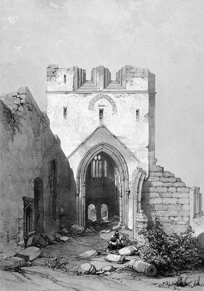‘Saint-Guénolé, near Kérity, Penmarc’h’ - Auguste Étienne François Mayer (French, 1805–1890) and Eugène Cicéri (French, 1813–1890)