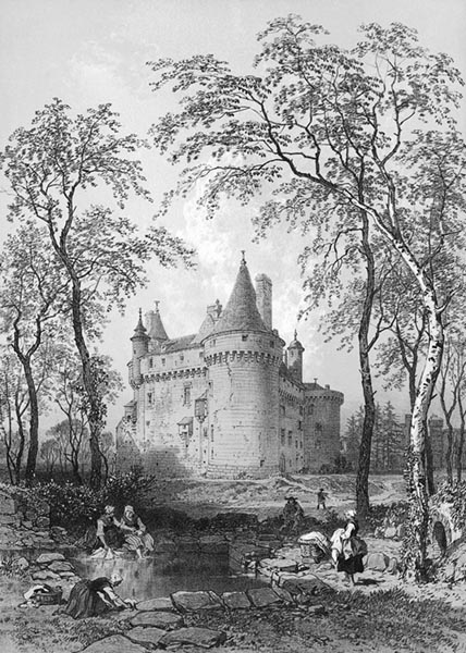 ‘Sibiril: the Château de Kérouzéré’ - Félix Benoist (French, 1818–1896), Eugène Cicéri (French, 1813–1890) and Adolphe Jean-Baptiste Bayot (French, 1810–1871)