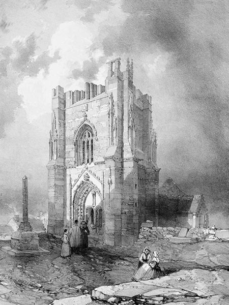 ‘The Tower of the Church of Saint-Guénolé’ - Auguste Étienne François Mayer (French, 1805–1890) and Eugène Cicéri (French, 1813–1890)