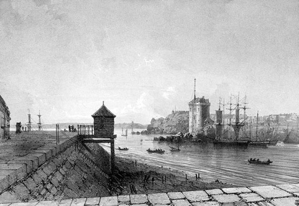 ‘The Tour Solidor, Saint-Malo’ - Eugène Cicéri (French, 1813–1890)