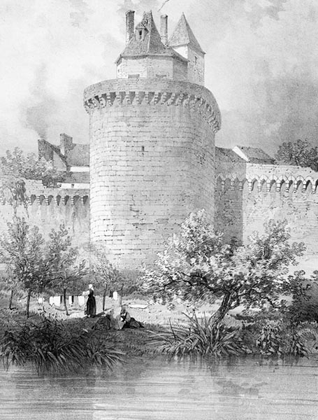 ‘The Tower where the Constable de Clisson was Imprisoned’ - Léon Gaucherel (French, 1816–1886) and Eugène Cicéri (French, 1813–1890)