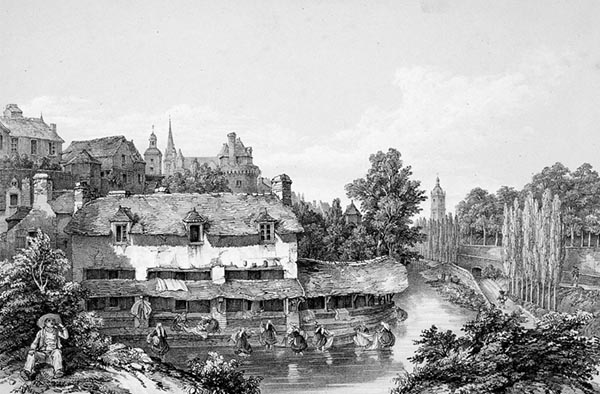 ‘Vannes: the Riverside Washhouses’ - Félix Benoist (French, 1818–1896)