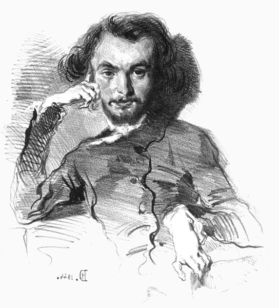 Charles Pierre Baudelaire (1844) - Émile Isidore Deroy