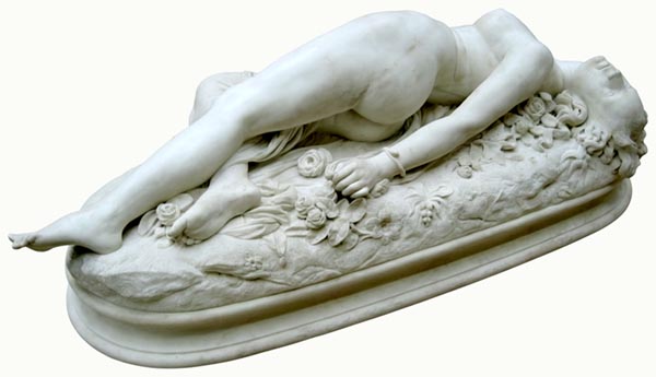 Woman bitten by a serpent - Auguste Clésinger (French, 1814 - 1883), photographed by Arnaud Clerget