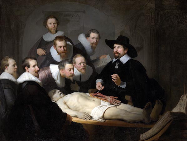 The Anatomy Lesson of Dr Nicolaes Tulp (1632) - Rembrandt van Rijn (Dutch, 1606-1669)