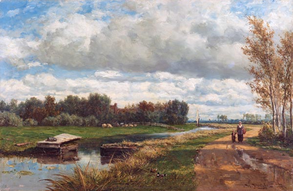 Landscape in the Environs of The Hague - Willem Roelofs (I) (c. 1870 - c. 1875)