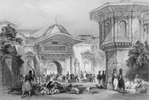 Entrance to the Divan - Thomas Allom (English, 1804-1872)