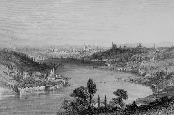 Constantinople from the Heights Above Eyup - Thomas Allom (English, 1804-1872)