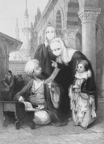 Turkish Letter-Writer - Thomas Allom (English, 1804-1872)