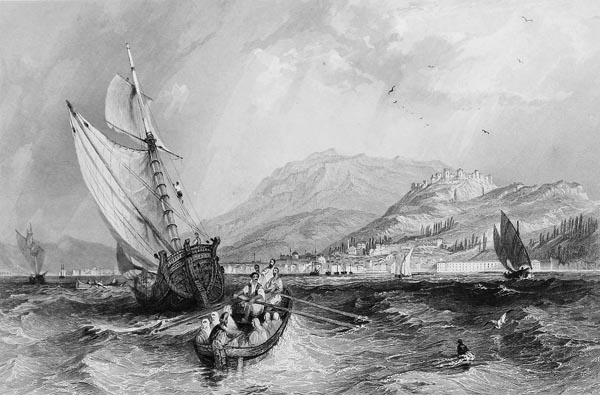 Smyrna, from the Harbour - Thomas Allom (English, 1804-1872)