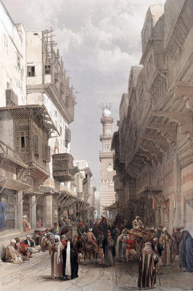 Mosque El Mooristan, Cairo. (1846-1849) - David Roberts (Scottish, 1796-1864)