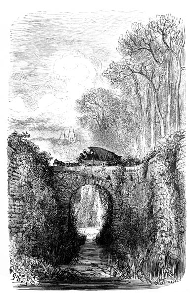 Gustave Doré (1832-1883) - …They left the hospitable Château de Bruyères.