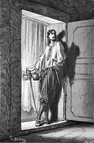 Gustave Doré (1832-1883) - Sigognac stood at the threshold…