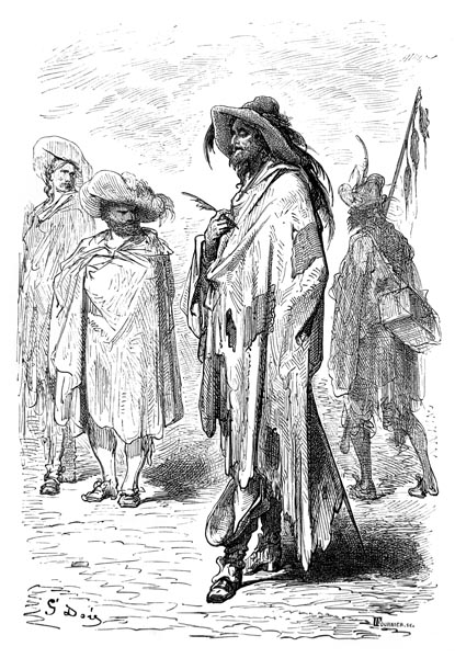Gustave Doré (1832-1883) - Ah! Look, here, as I speak, comes the Périgourdin, Du Maillet.
