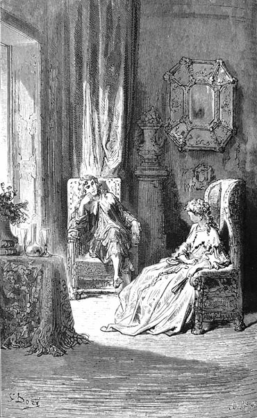 Gustave Doré (1832-1883) - Both your bouquets and your visits will prove useless.
