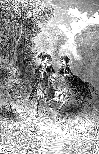 Gustave Doré (1832-1883) - …The two horses set off at a fairly brisk pace.