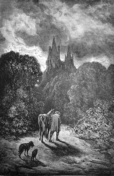 Gustave Doré (1832-1883) - That evening, at the château of Sigognac, was a melancholy one.