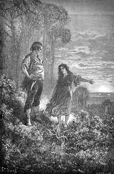 Gustave Doré (1832-1883) - You are brave and loyal, yes,’ replied the robber…