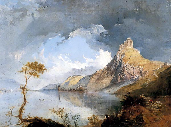 ‘Scene on the Rhine’ - James Baker Pyne (1800–1870)