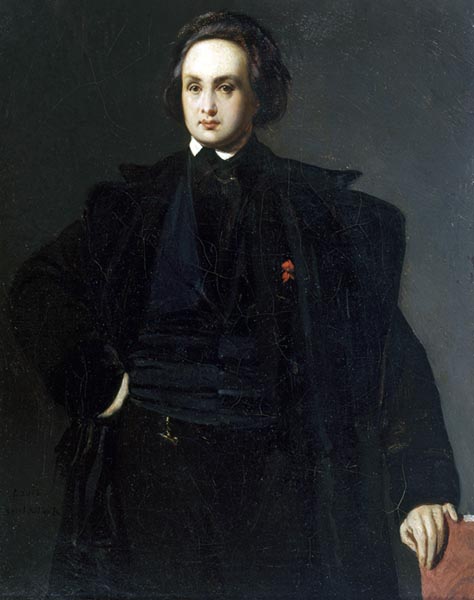 ‘Victor Hugo’ (1839) - Louis Candide Boulanger (French, 1806-1867)