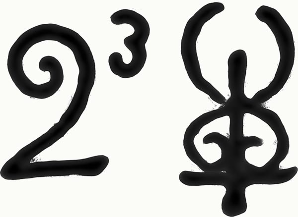 ‘Two numbers traced in red’