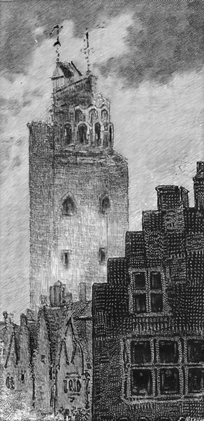 ‘Saint-Michel Tower, Bordeaux’ - Victor Hugo (1894)