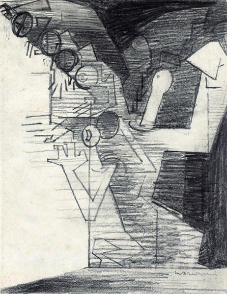 At the Casino (Drawings for Aurelia) - Louis Marcoussis (French, 1883-1941)