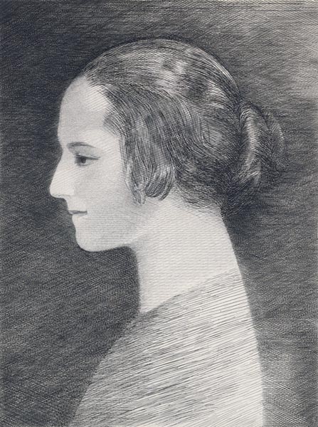 Profile Of Helena Rubinstein - Louis Marcoussis (French, 1883-1941)