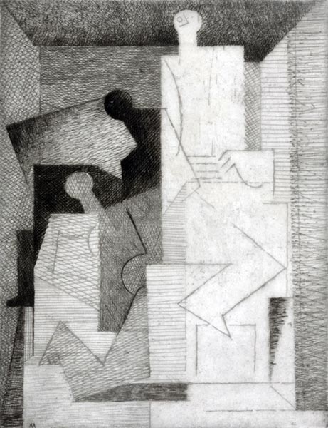 Three Women (Drawings for Aurelia) - Louis Marcoussis (French, 1883-1941)