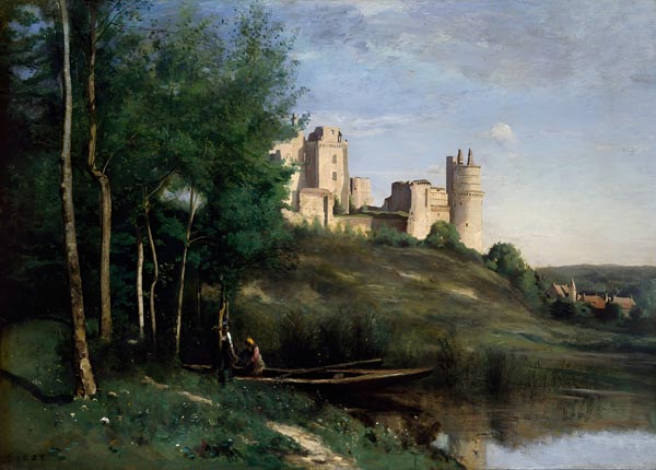 Ruins of the Château de Pierrefonds (1825-1872) - Jean-Baptiste-Camille Corot (French, 1796 - 1875)