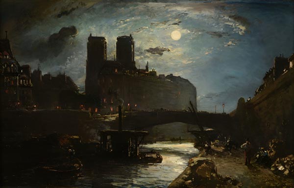 Notre-Dame de Paris (1854) - Johan Barthold Jongkind (Dutch, 1819-1891)