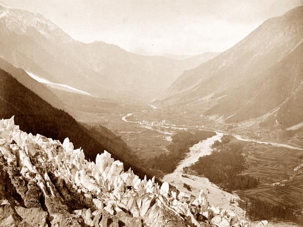 The Valley of Chamonix, view of Chapeau