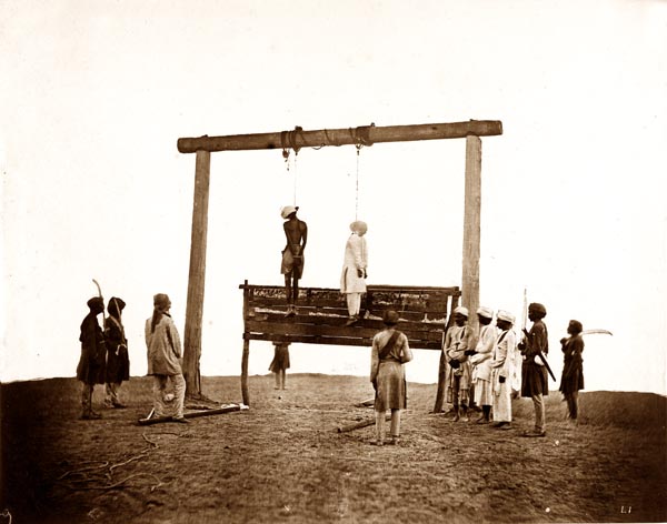 Two Sepoys of the 31st Native Infantry, Who Were Hanged at Lucknow, 1857