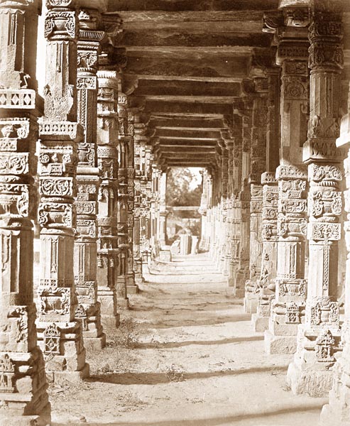 Interior of the Hindu Temple in Kootub