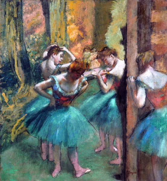Dancers, Pink and Green