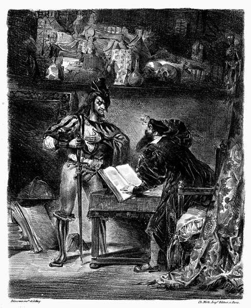 Mephistopheles Appearing to Faust