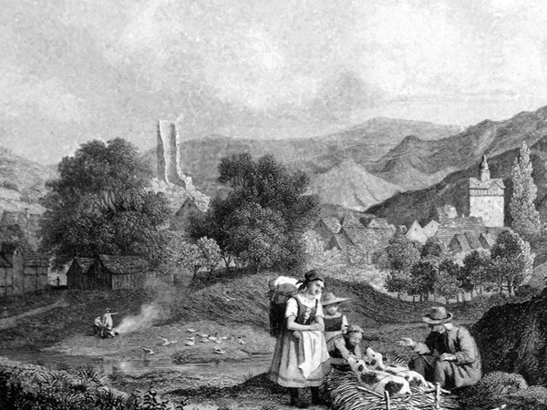 ‘Osterode on the Harz’ Ludwig Richter (1838)