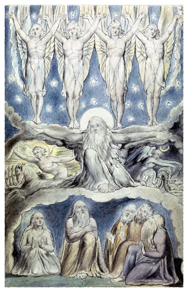 Illustrations of the Book of Job, Plate 15, William Blake